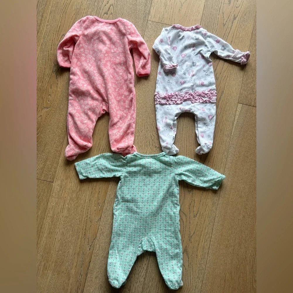 Magnolia Baby Carter’s Little Sister Girl Bundle sleep and onesie size 3 months